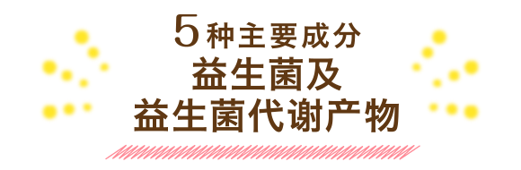 5种主要成分益生菌及益生菌代谢产物